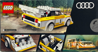 LEGO Speed Champions 1985 Audi Sport quattro S1 76897 Toy Cars for Kids Building Kit Featuring Driver Minifigure (250 Pieces)