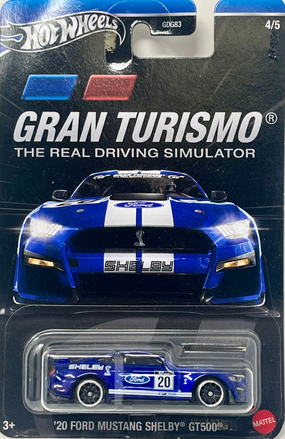 Hot Wheels '20 Ford Mustang Shelby GT500, The Real Driving Simulator [Blue] 4/5