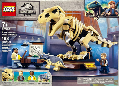 LEGO Jurassic World T. rex Dinosaur Fossil Exhibition 76940 Building Kit; Cool Toy Playset for Kids; (198 Pieces)