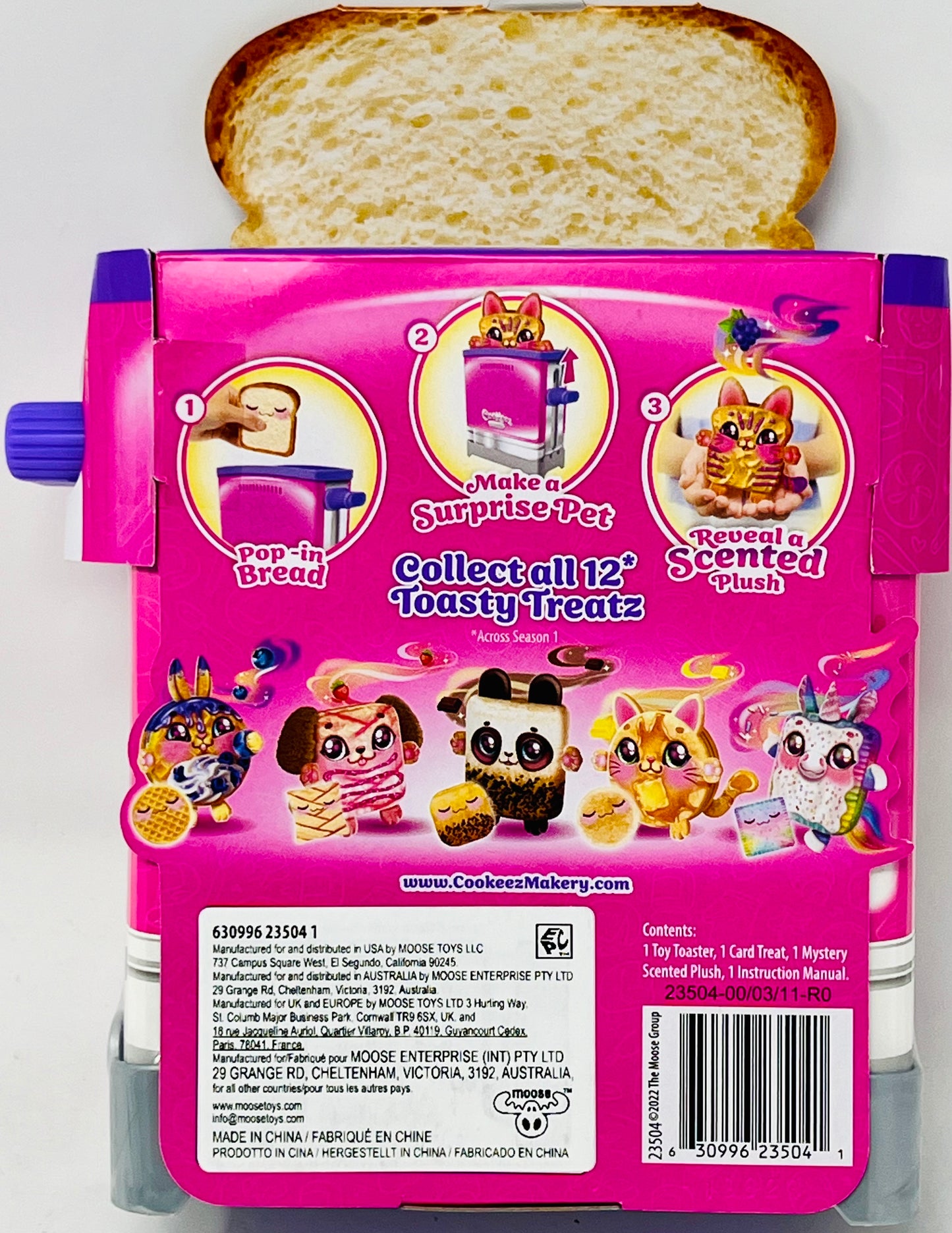 Toasty Treatz Toaster with Scented Plush - Comes with only 1 ; Make A Soft and Squishy Surprise Plush Friend. Pop-in-Bread and See A Surprise Plush Pop Up! - Styles May Vary