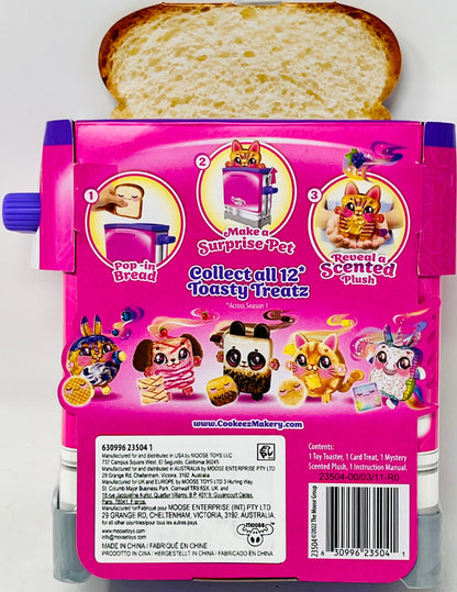 Toasty Treatz Toaster with Scented Plush - Comes with only 1 ; Make A Soft and Squishy Surprise Plush Friend. Pop-in-Bread and See A Surprise Plush Pop Up! - Styles May Vary