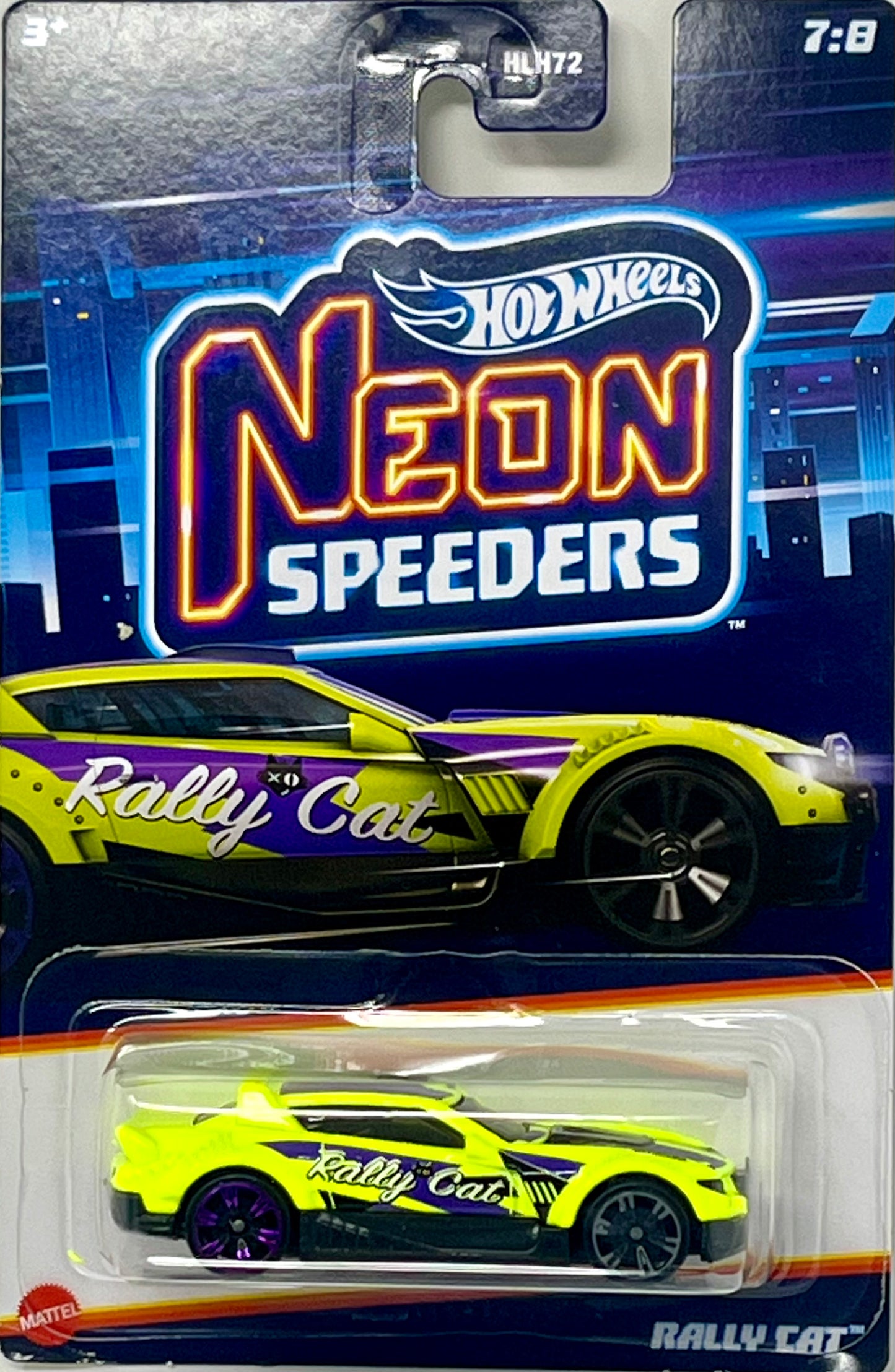 Hot Wheels Neon Speeders Rally Cat 7/8