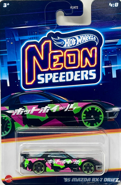 Hot Wheels '95 Mazda RX-7 Drift Neon Speeders 4/8