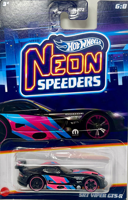 Hot Wheels SRT Viper GTS-R Neon Speeders 6/8 1:64 Diecast