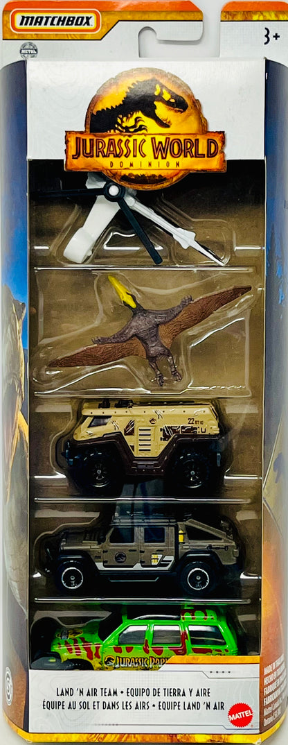 Matchbox Jurassic World Dominion 5 Pack Land & Air