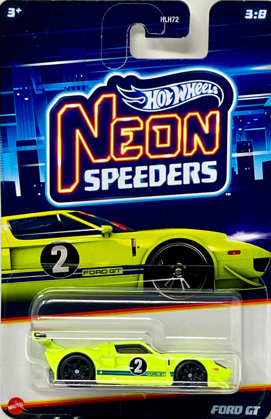 Hot Wheels Neon Speeders Ford GT Green 3/8