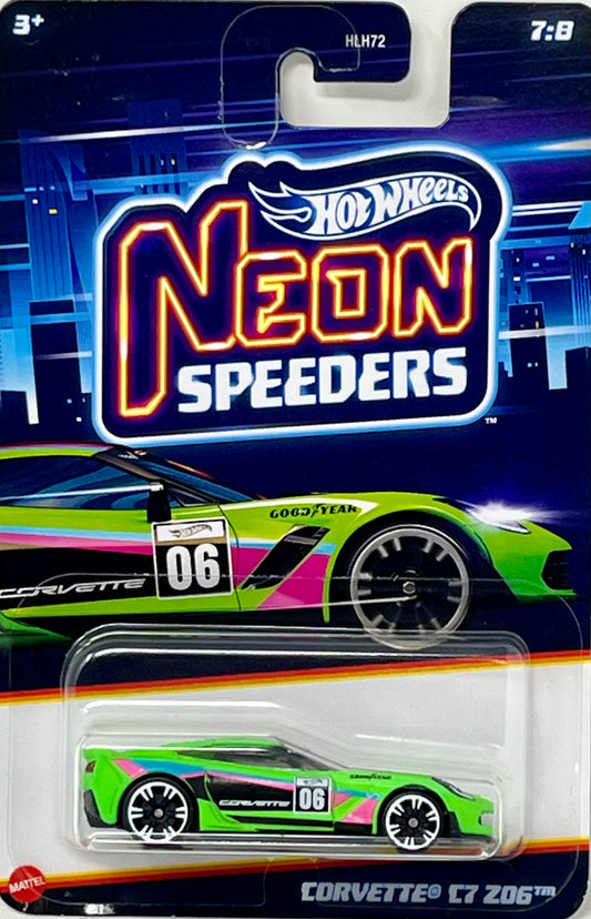 Hot Wheels Neon Speeders Corvette C7 Z06 7/8