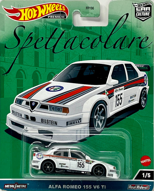 Hot Wheels Alfa Romeo 155 V6 Ti, Spettacolare 1/5 [White]