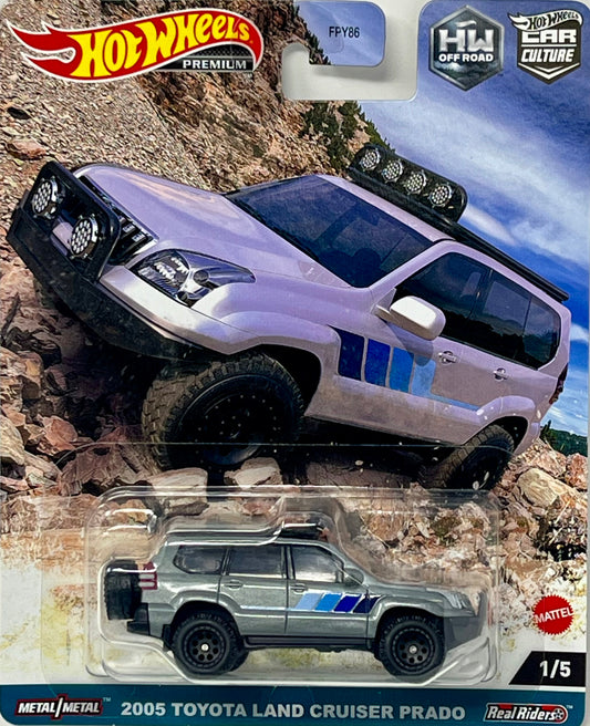 Hot Wheels Car Culture Off Road - 2005 Toyota Land Cruiser Prado 【3 Years Old and Up】