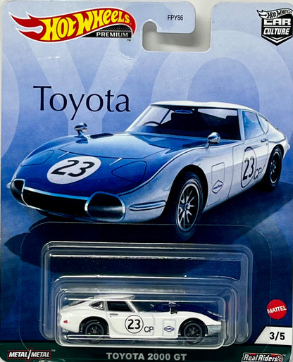 Hot Wheels Premium Toyota 2000 GT #23 White 3/5