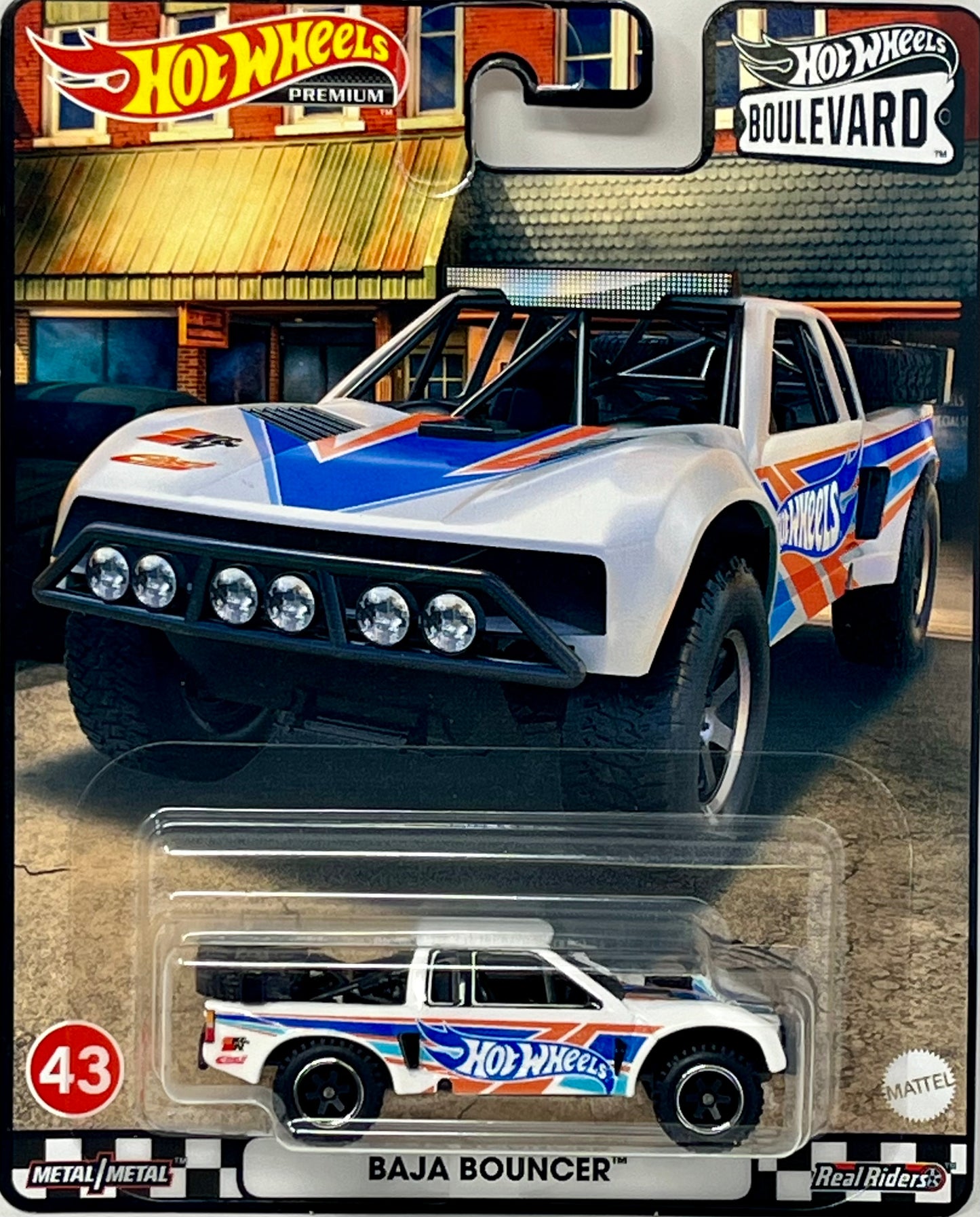 Hot Wheels Premium Boulevard Baja Bouncer Truck Real Riders #43 Exclusive