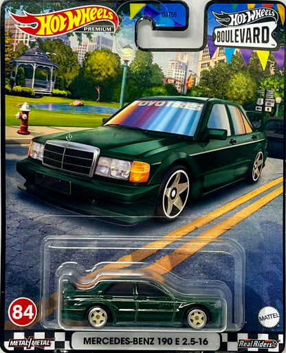 Hot Wheels Premium Mercedes-Benz 190 E 2.5-16 Green