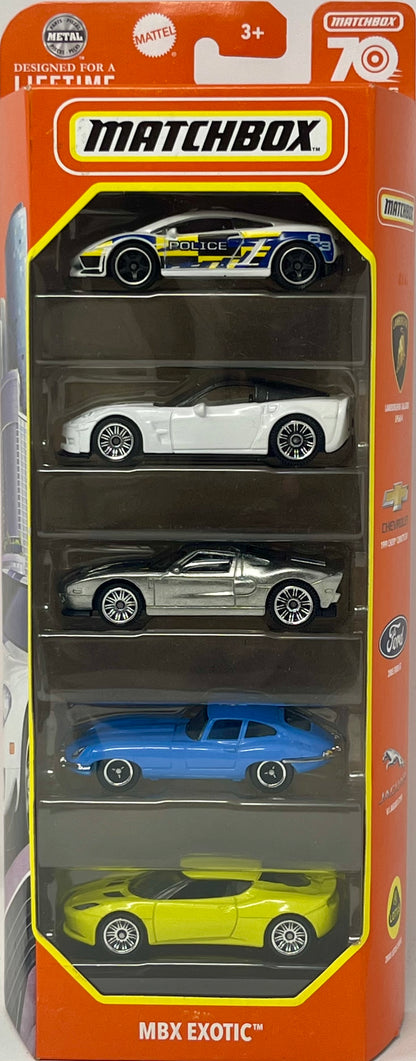 Matchbox MBX Exotics 5 Pack (1:64 Scale)