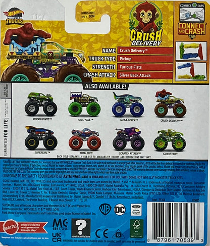 Hot Wheels Monster Trucks 1:64 Scale (Crush Delivery 3/6 Beast Bashers)