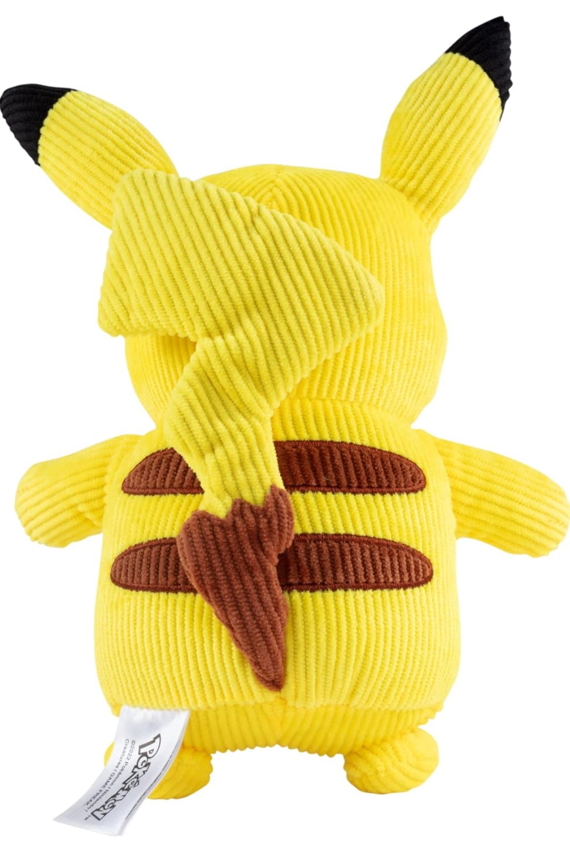 Pokémon 8" Pikachu Corduroy Fabric Plush - Officially Licensed - Quality Authentic & Soft Corduroy Stuffed Animal Toy - Limited Edition - Great Gift for Kids, Boys, Girls & Fans of Pokemon