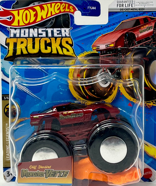 Hot Wheels Monster Trucks Monster Vette, 2023 Connect and Crash Car [Leading Legends 3/6]