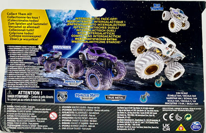 Monster Jam 2021 Spin Master 1:64 Diecast Exclusive Gears and Galaxies 'W' Whiplash vs Monster Mutt Dalmatian