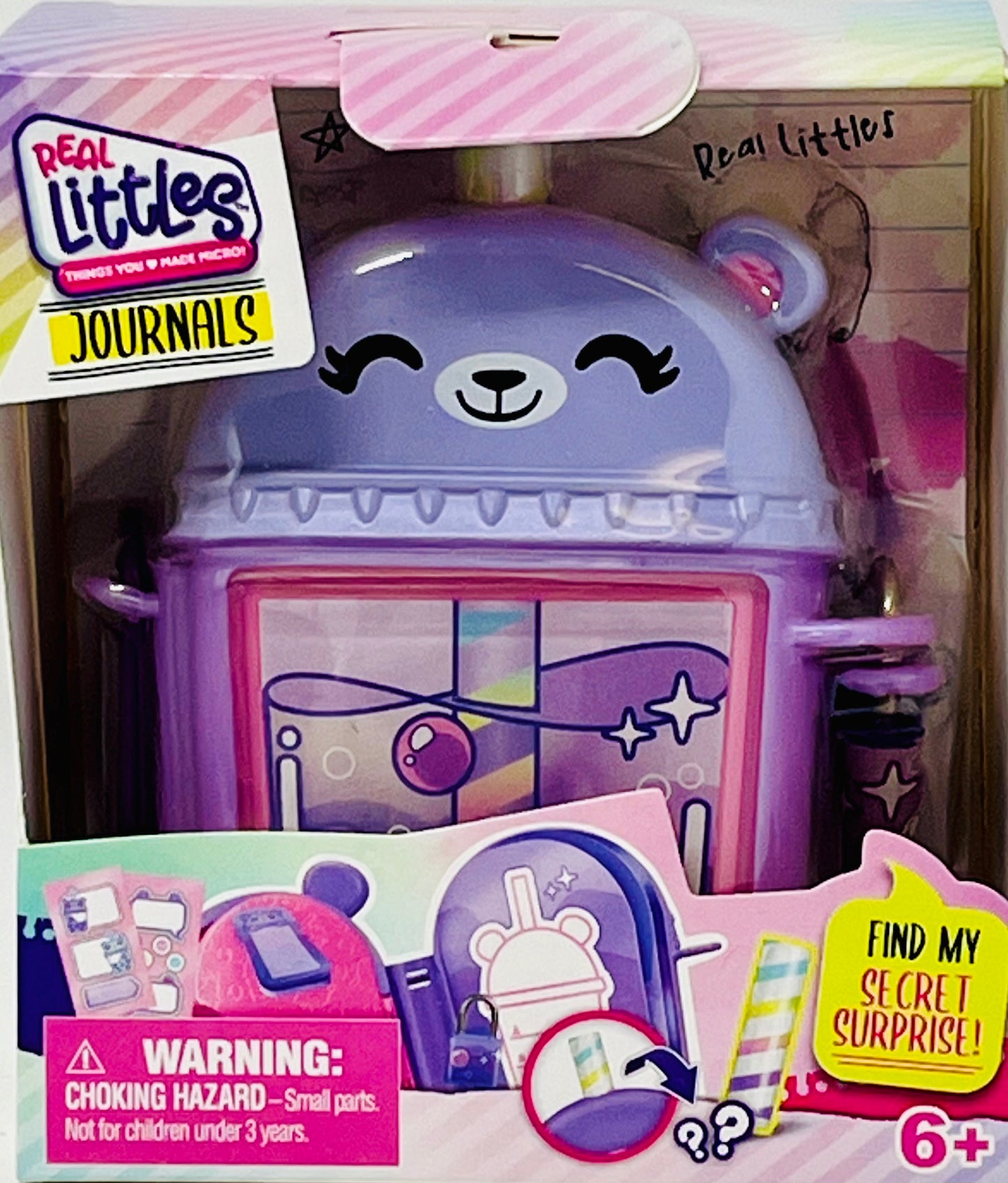 REAL LITTLES - Micro Boba Bear Journal - with 3 Surprises Inside