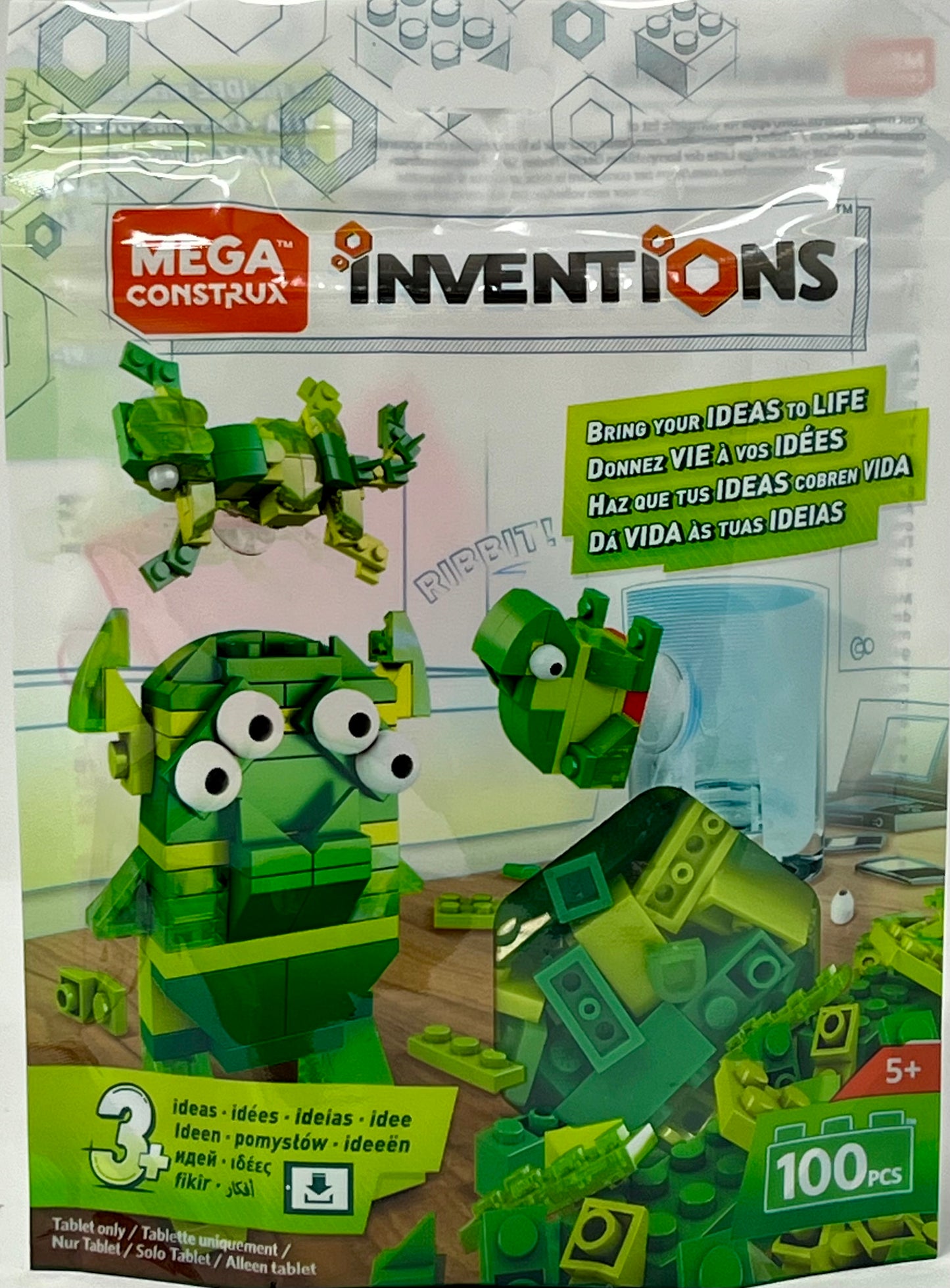 Mega Construx Inventions Green Brick Building Set