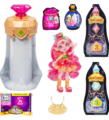 Magic Mixies Pixlings. Faye The Fairy Pixling. Create and Mix A Magic Potion That Magically Reveals A Beautiful 6.5" Pixling Doll Inside A Potion Bottle! Who Will You Magically Create?