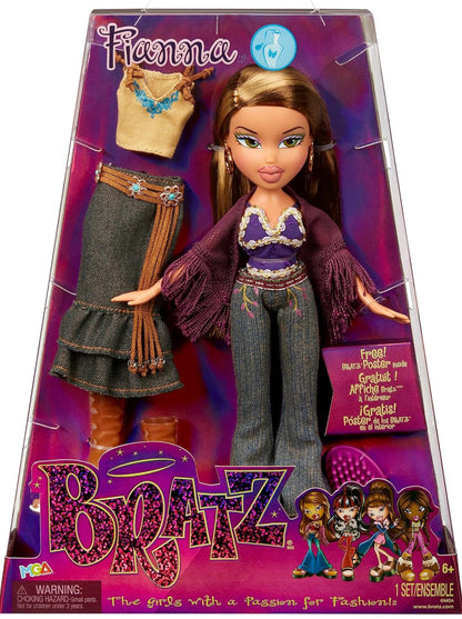 Bratz Original Fashion Doll Fianna Series 3 with 2 Outfits and Poster