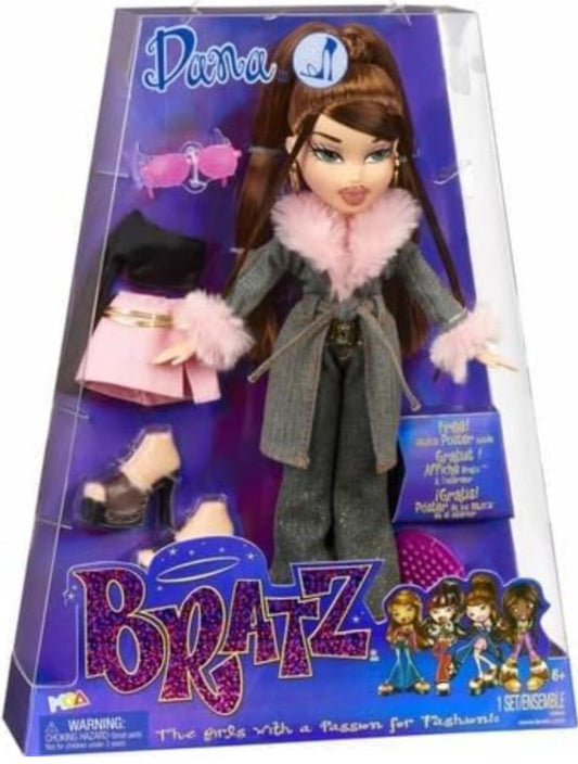 Bratz Original Fashion Doll Dana Series 3 with 2 Outfits and Poster