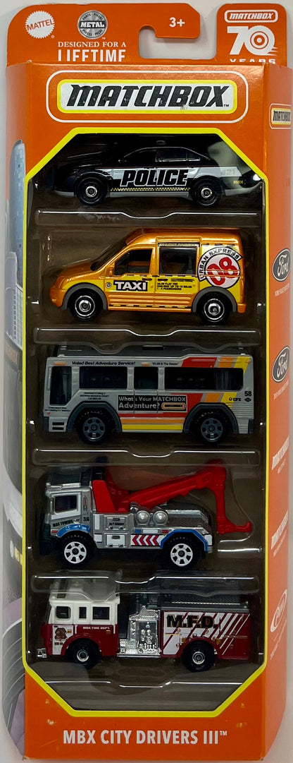 Matchbox City Drivers III 5 Pack