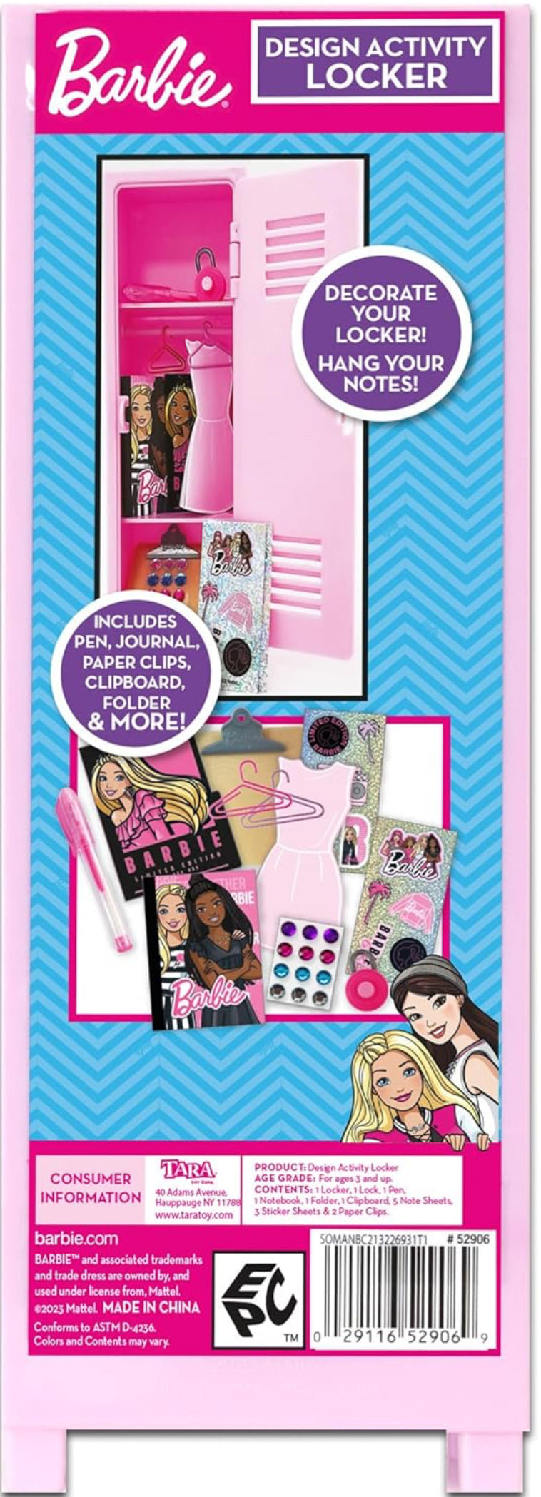 Barbie Design Activity Locker