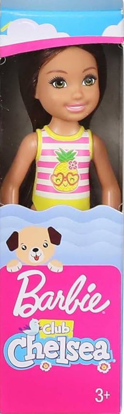 Barbie Club Chelsea Pineapple Beach Doll 6”