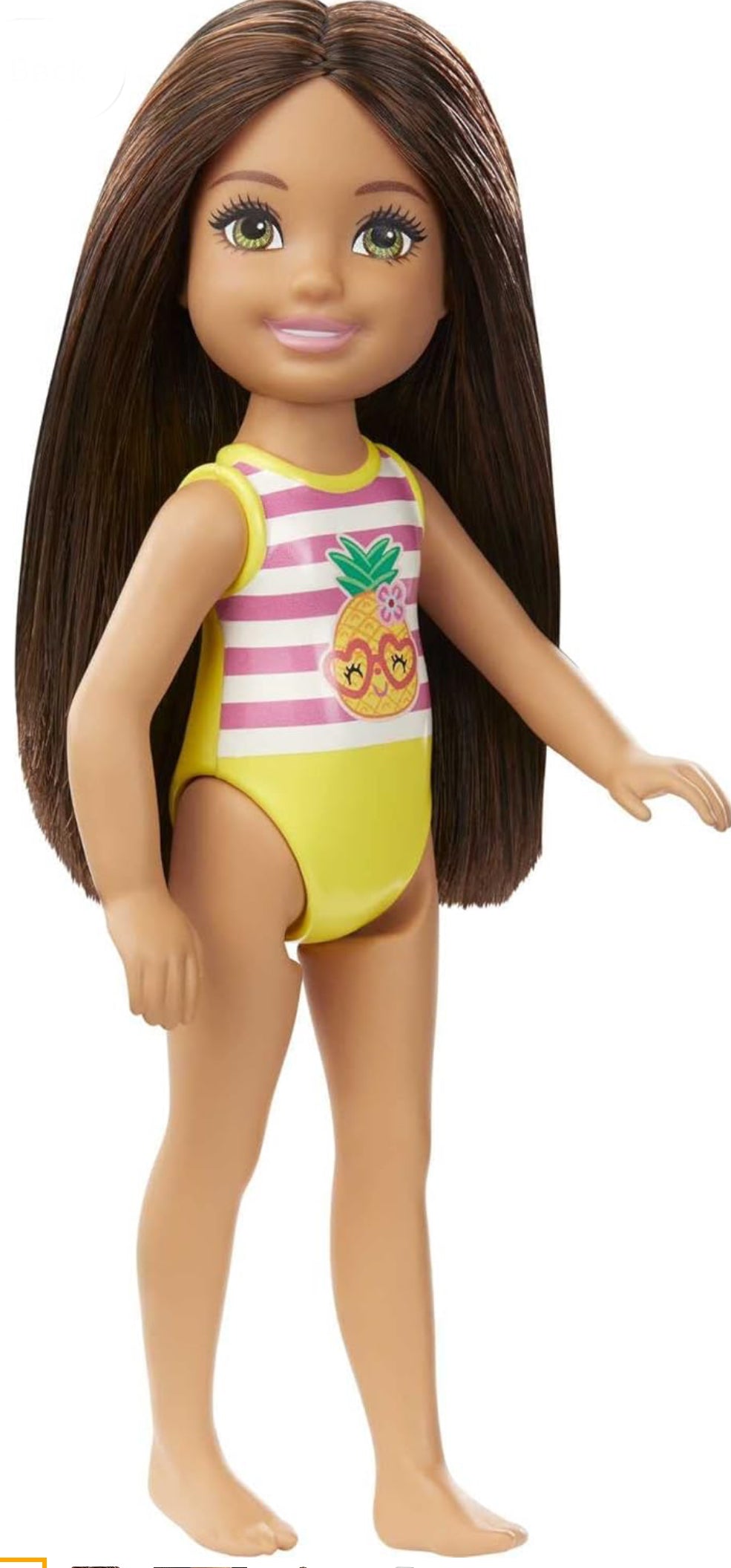 Barbie Club Chelsea Pineapple Beach Doll 6”