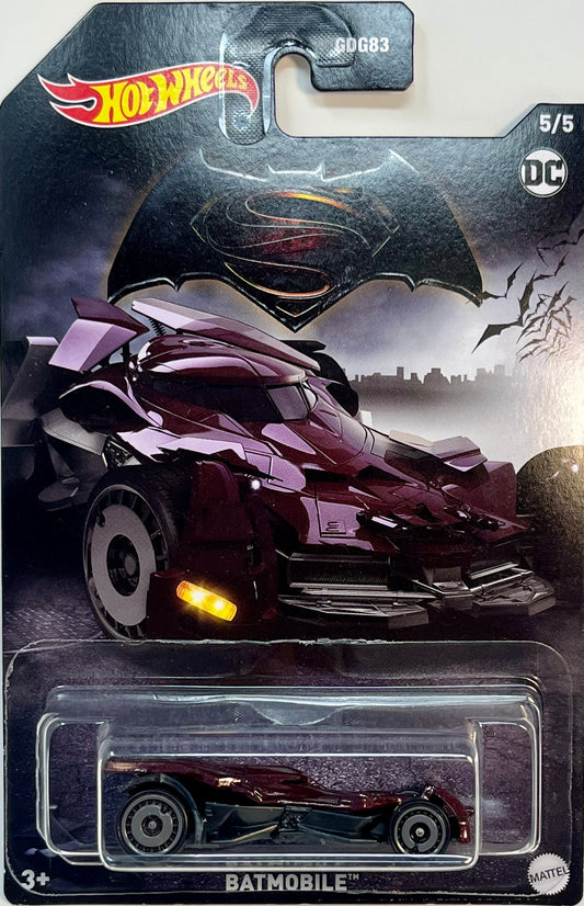 Hot Wheels Batman v. Superman Batmobile (Burgundy) 5/5