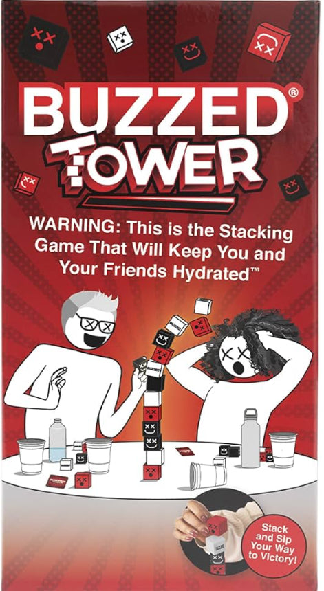 WHAT DO YOU MEME? Buzzed Tower - The World's Most Constructive Drinking Game - Drinking Games for Adults Party Games for All by Buzzed