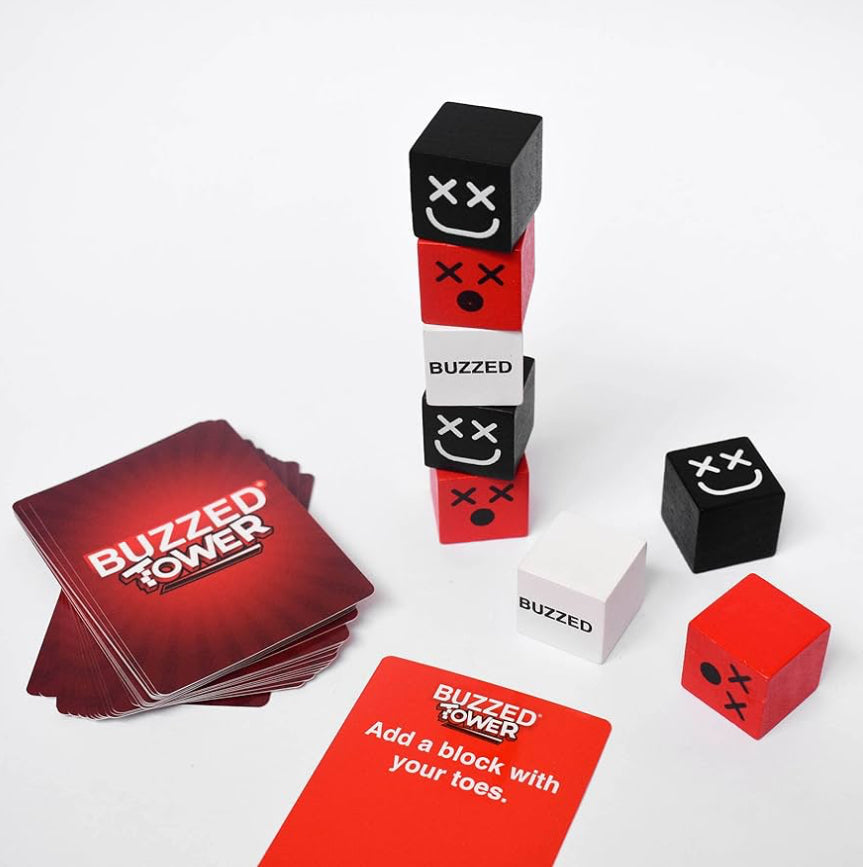 WHAT DO YOU MEME? Buzzed Tower - The World's Most Constructive Drinking Game - Drinking Games for Adults Party Games for All by Buzzed