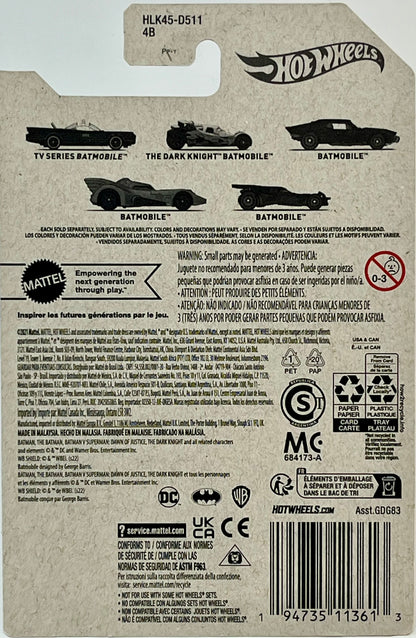 Hot Wheels The Dark Knight Batmobile (Gray) 2/5