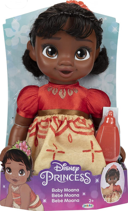 Disney Princess Moana Baby Doll with Baby Bottle & Hair Pin