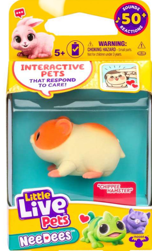 Little Live Pets NeeDees Chippee Hamster Interactive Figure