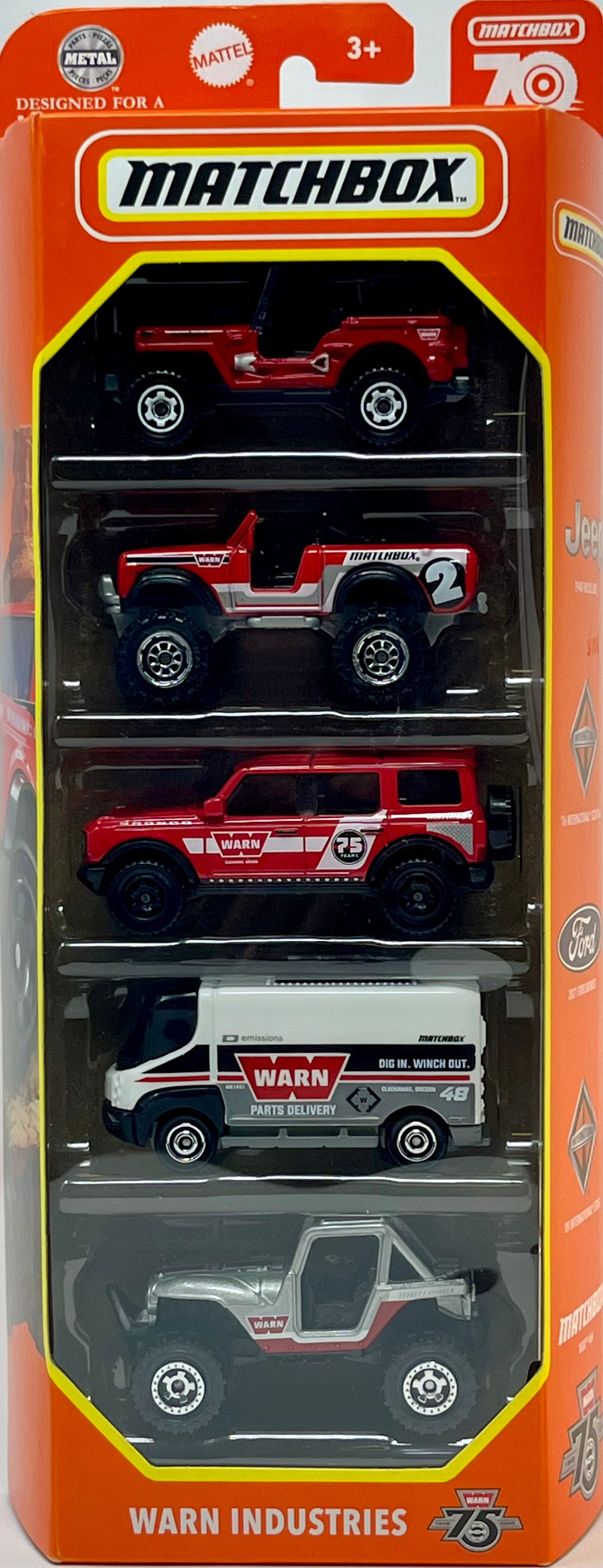 Matchbox Warn Industries 5 Pack