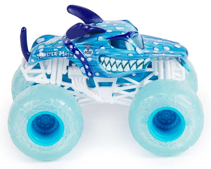 Monster Jam 2024 Fire & Ice 1:64 Diecast Monster Truck 2-pack Megalodon & Monster Mutt Dalmatian