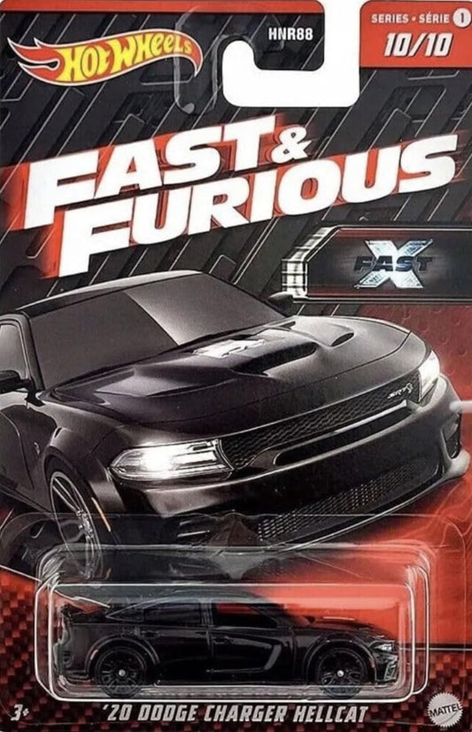 Hot Wheels Fast and Furious '20 Dodge Charger Hellcat 10/10 (Black)