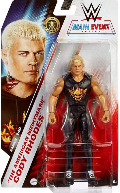 WWE Action Figure, 6-inch Collectible Cody Rhodes with 10 Articulation Points & Life-Like Look