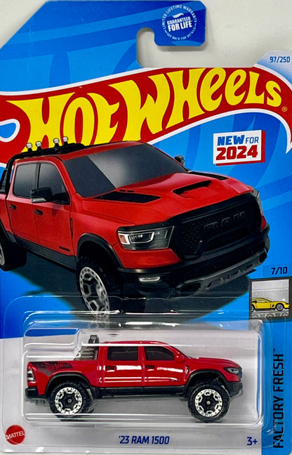 Hot Wheels Red 23 Ram 1500 97/250 Factory Fresh 7/10