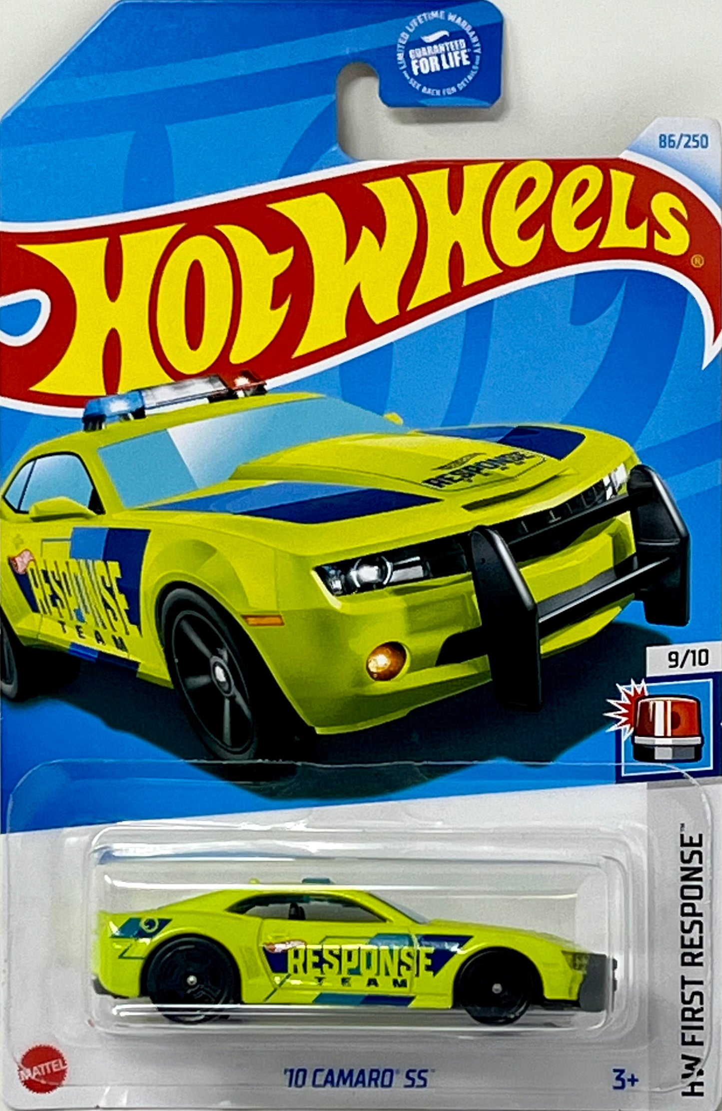 Hot Wheels '10 Camaro SS, First Response 9/10 [Green] 86/250