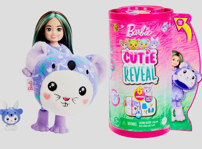 Barbie Cutie Reveal Chelsea Doll & Accessories, Animal Plush Costume & 6 Surprises Including Color Change, Bunny as Koala