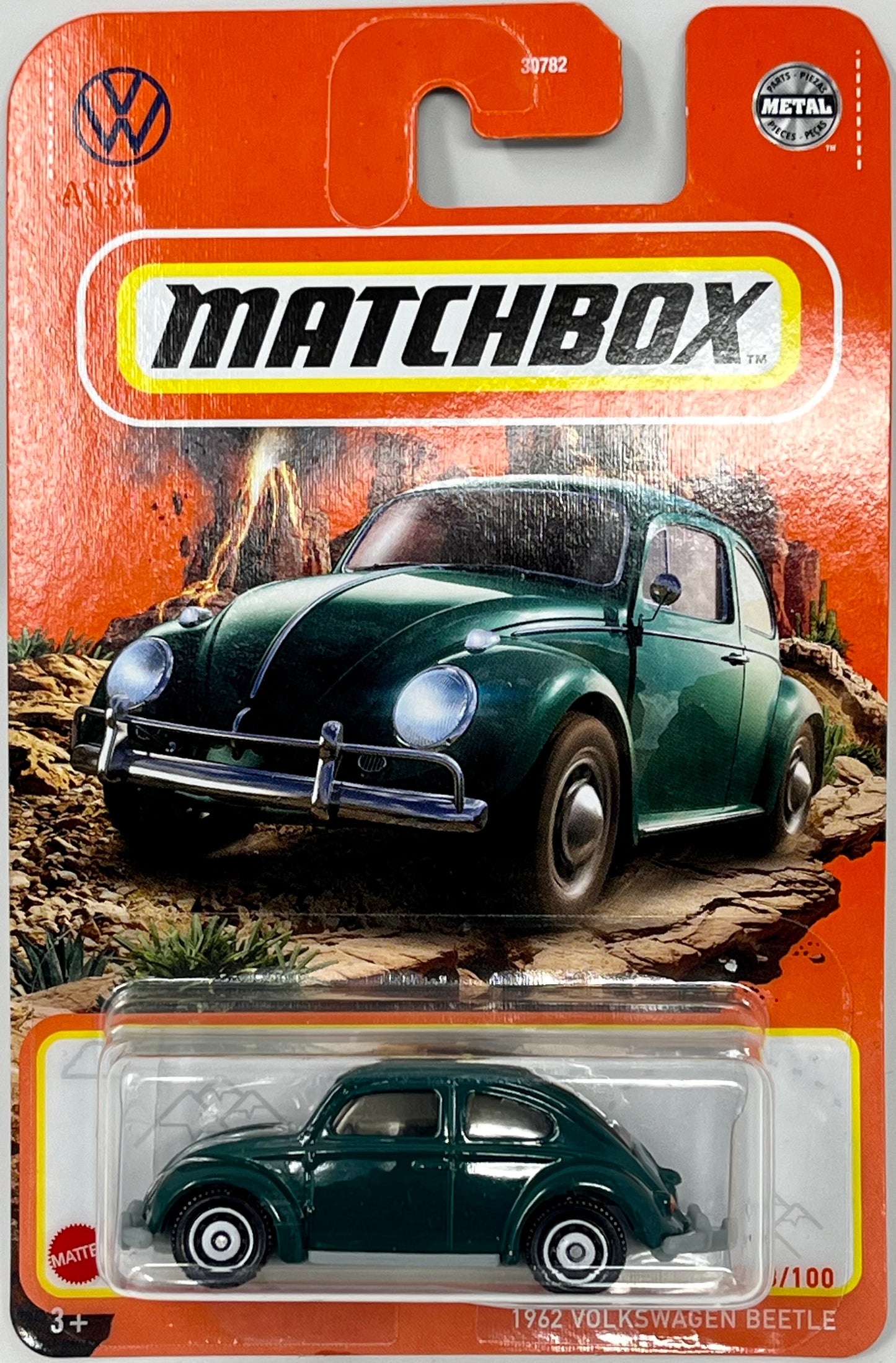 Matchbox 1962 Volkswagen Beetle (Green) 92/100