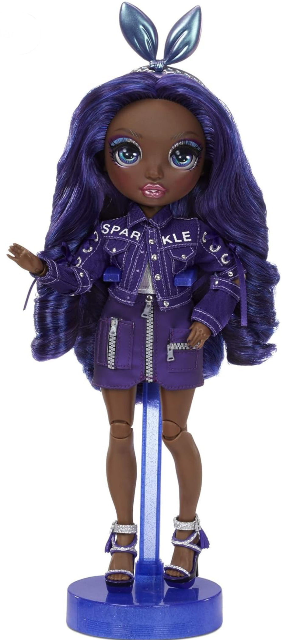 Rainbow High Krystal Bailey – Indigo (Dark Purple) Fashion Doll with 2 Outfits to Mix & Match and Doll Accessories, Great Gift and Toy for Kids 6-12 Years Old