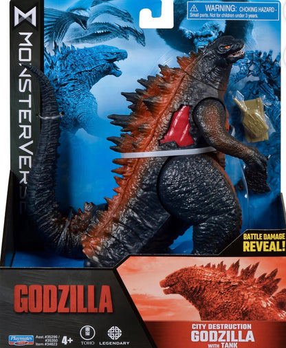 Monsterverse 6" City Destruction Godzilla w/ Tank