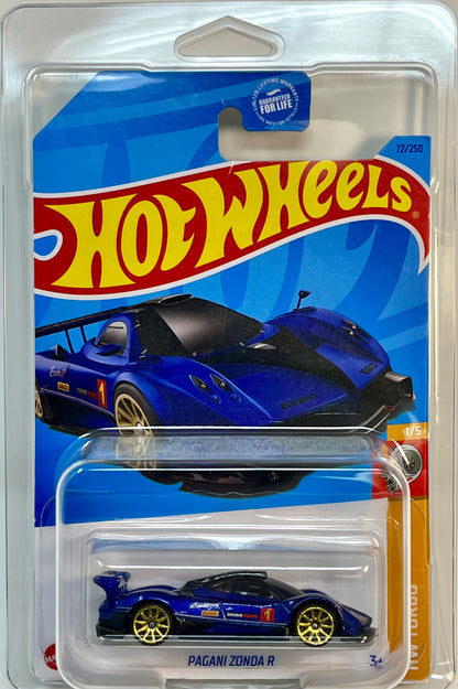 Hot Wheels Pagani Zonda R Turbo (Blue) with Protector