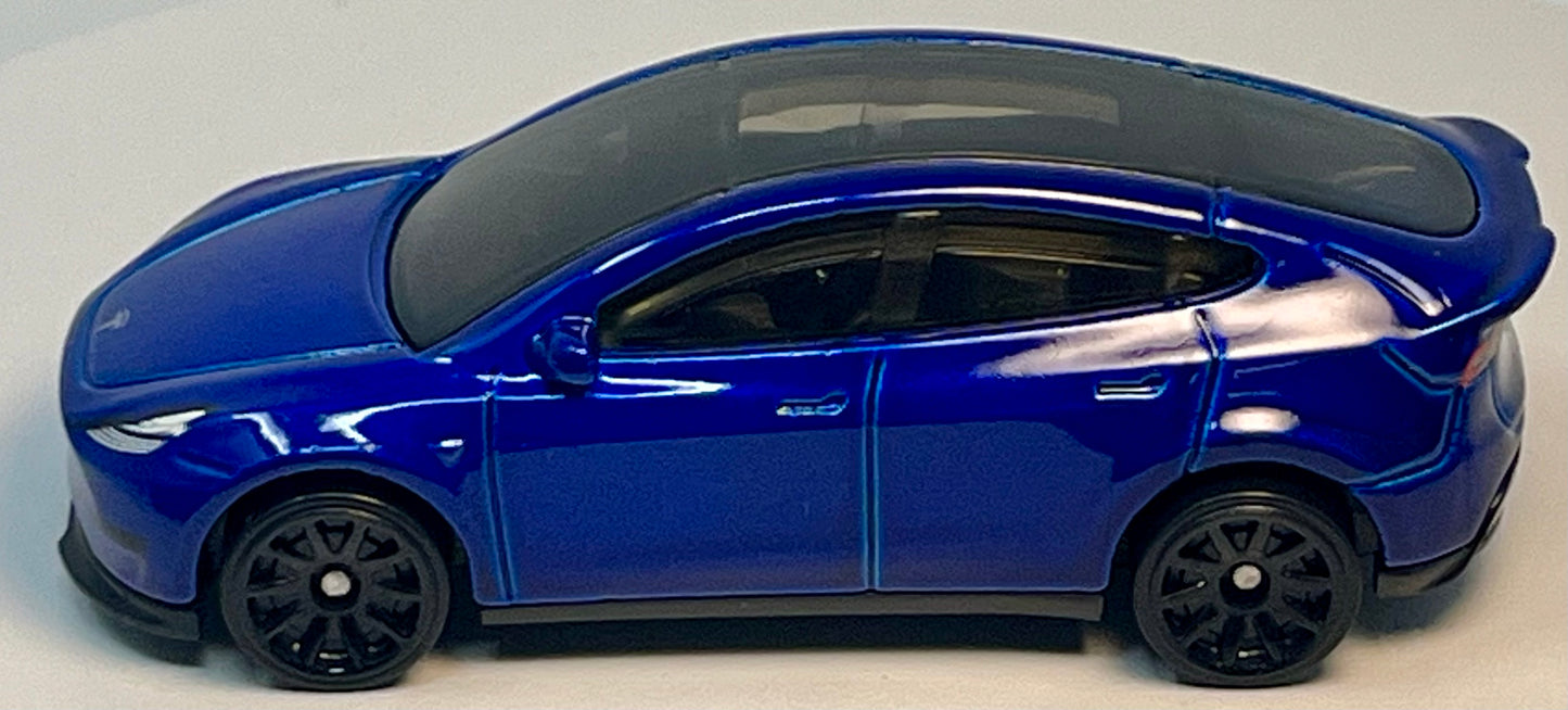 Hot Wheels Tesla Model Y (Blue) with Protector