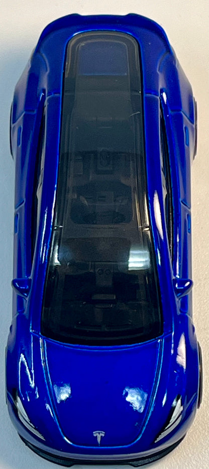 Hot Wheels Tesla Model Y (Blue) with Protector