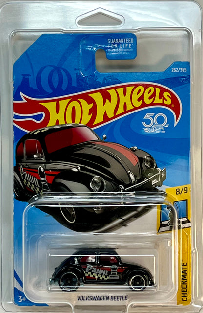 Hot Wheels Volkswagen Beetle (Black Pawn) with Protector